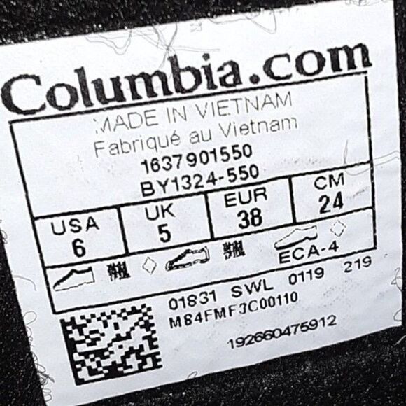 Columbia 400gr Big Girl 6 Red Purple Winter Boot - Picture 5 of 10